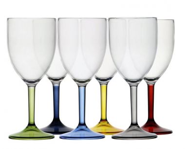 Weinglas mehrfarbig 6 Stck. Marine Business 