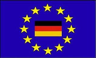 Flagge Europa mit Deutschland 90x150 cm 